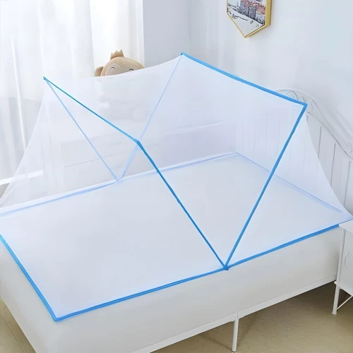 Moustiquaire Pliable pour Lit 1 Place  Installation Rapide et Protection Totale
