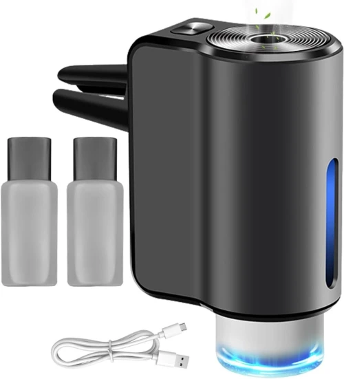 Diffuseur Parfum Voiture à Clip Climatisation Kit avec 3 Recharges