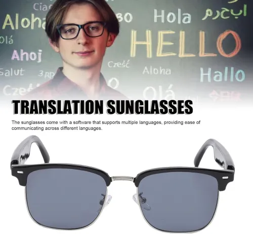Lunettes Intelligentes F60  Traduction Instantanée IA  et Connexion Bluetooth