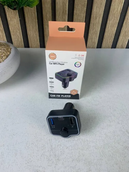 Émetteur FM Bluetooth Voiture  Charge Rapide 12-24V