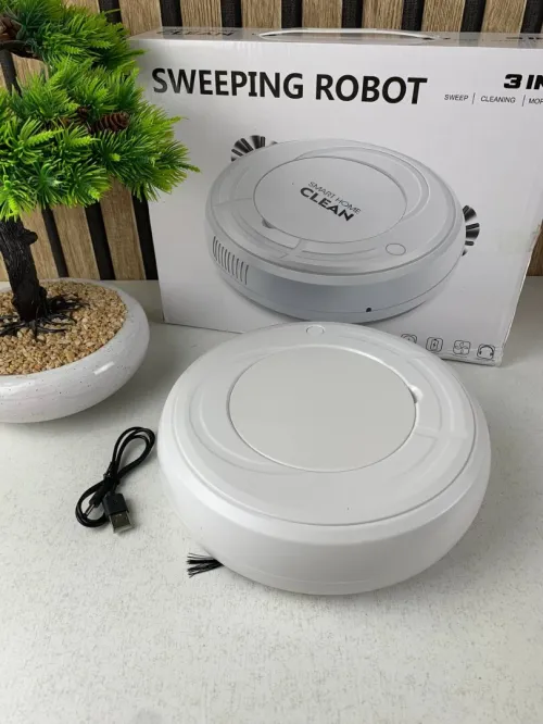 Aspirateur Robot Intelligent 3-en-1  Design Compact et Silencieux