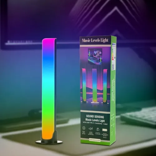 Éclairage LED RGB Musical  2 Barres avec 8 Effets Lumineux