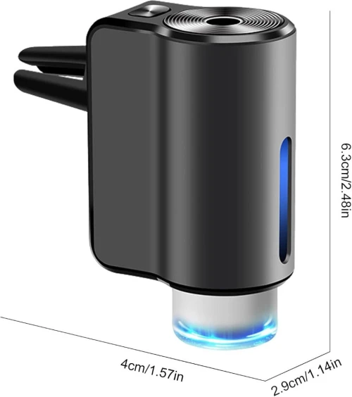Diffuseur Parfum Voiture à Clip Climatisation Kit avec 3 Recharges