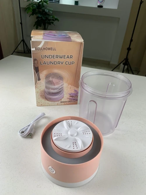 Mini Lave-Linge de Voyage Portable, Rechargeable et Pratique pour Sous-Vêtements