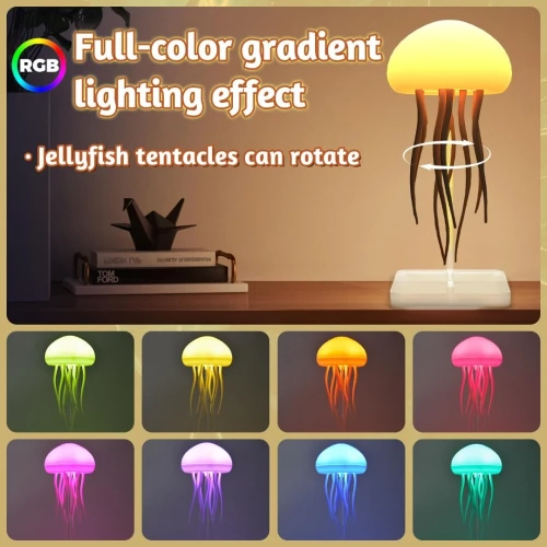 Lampe LED Méduse Dégradée RGB  Effet Tentacules Animés