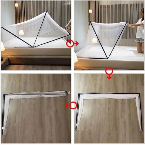 Moustiquaire de Lit 2 Personnes  Pliable et Pratique