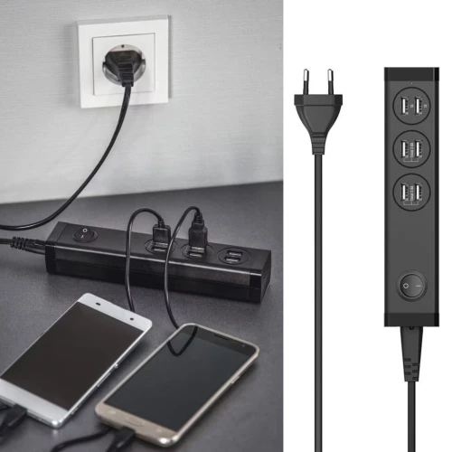 Bloc de Charge Uniross Multi-Ports 6 USB A  Compact et Puissant