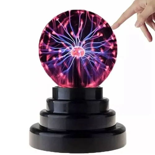 Lampe Plasma Interactive Tactile  Boule Lumineuse Décorative