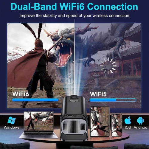HY320 Projecteur Smart Portable  Android 11 Full HD