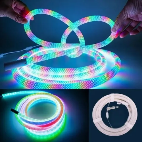 Ruban LED Néon RGB 360 Degrés  Design Réticulaire Flexible