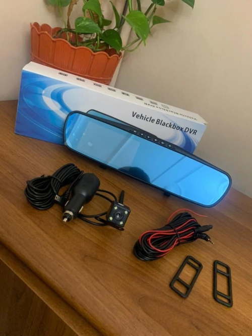 Rétroviseur et Caméra de voiture avant arrière FHD 1080P 4.3P