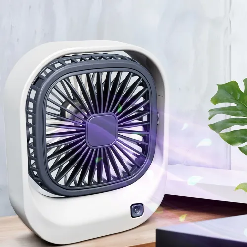 Mini ventilateur carré rechargeable par USB 