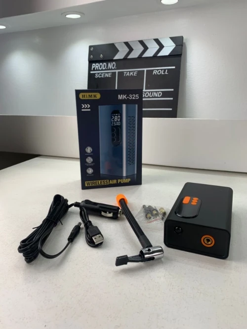 Compresseur 150 PSI À Air Portatif Rechargeable avec Lampe LED