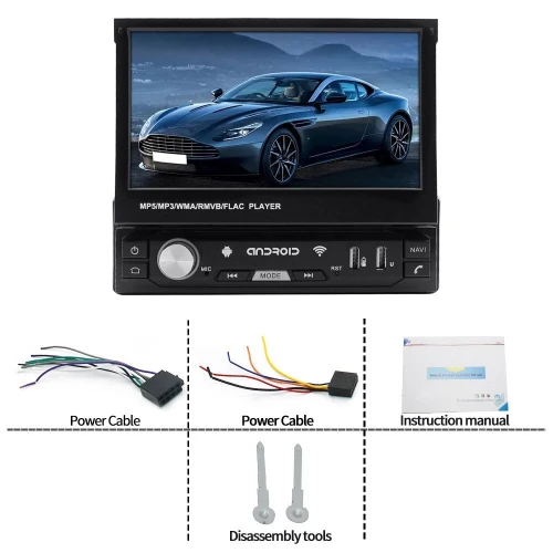 Autoradio avec Écran Coulissant  Lecteur MP5 Voiture