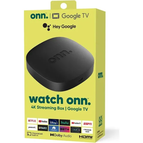 Android TV Box ONN avec 8GB RAM et 128GB ROM + Télécommande Vocale