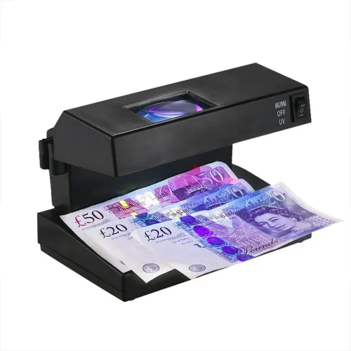 Vérificateur de Billets avec Lampe UV Bleue & Blanche