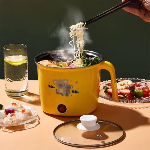 Cuiseur Électrique Multifonction Portable 18cm V2  Idéal pour Nouilles, Soupe et Riz