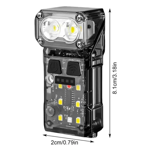 Lampe frontale LED magnétique et Rechargeable rotatives à 90 degrés
