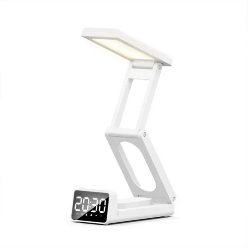 Lampe Multifonction Sans Fil  Éclairage LED, Réveil Intégré & Power Bank 10 000 mAh