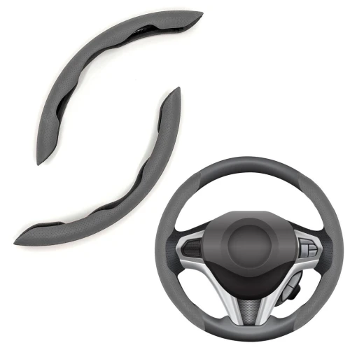 Couvre Volant Universel en Simili Cuir 2Pcs