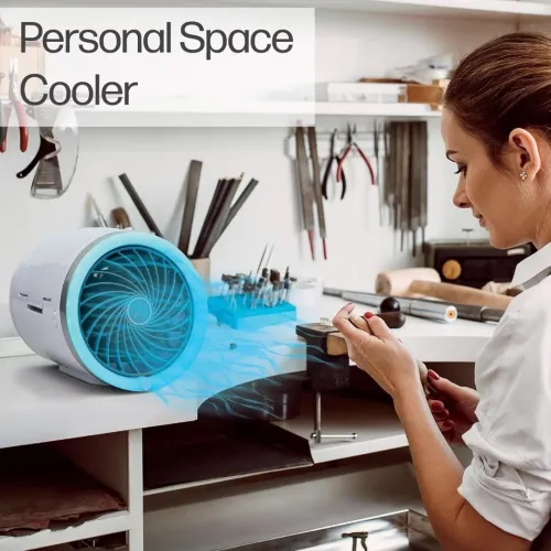 Climatiseur Portable Compact  Refroidissement à Glace avec Ventilateur Jet