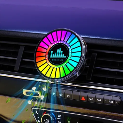 Humidificateur Ultrasonique et Lampe RGB à Détection Sonore  1 Pièce