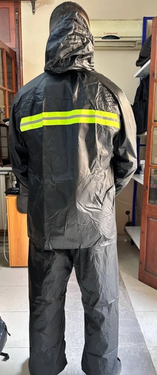 Tenue de pluie étanche 2 pièces avec doublure intérieure confortable V2