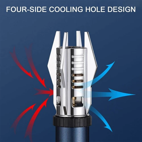 Briquet Coupe-Vent à Flamme Droite Puissance Maximale