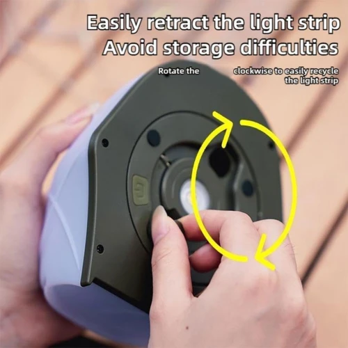Guirlande lumineuse LED en forme de tente portable rechargeable pour camping 