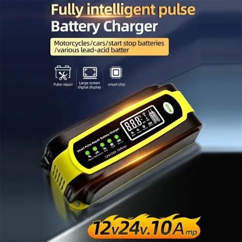 Chargeur Automatique de Batterie 12V pour Voiture 10A