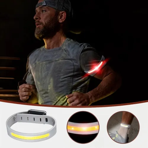 Bracelet LED Sport Rechargeable  Visibilité et Sécurité Nocturne