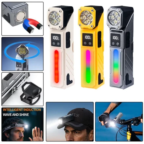 Lampe d'Inspection LED T130  Éclairage Puissant avec Affichage LCD