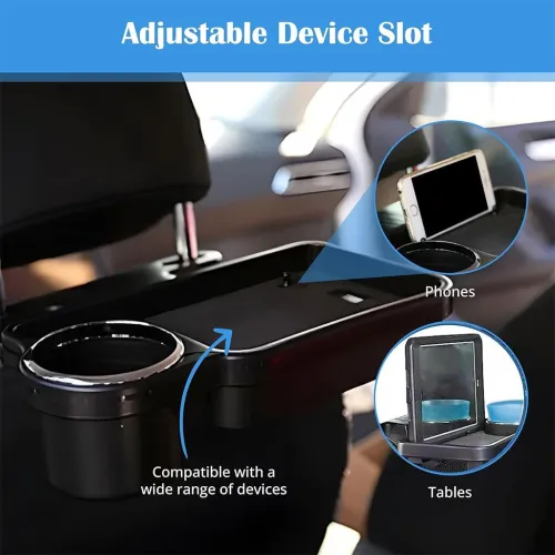 Porte-gobelet pliable pour siège auto arrière  حامل مشروبات للمقعد الخلفي