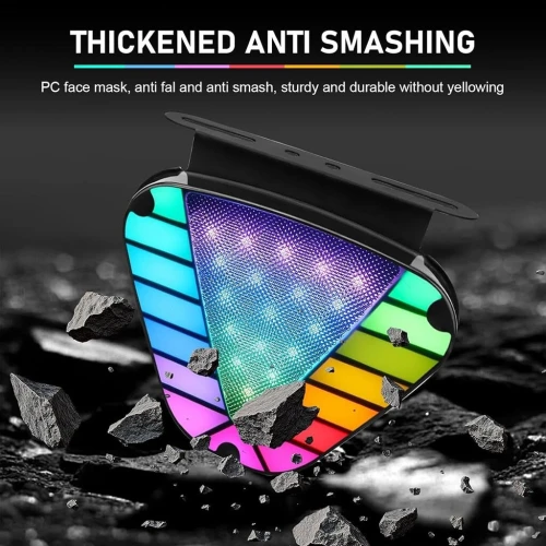 Set de 2 Feux Arrière LED Triangulaires Multicolores pour Véhicule