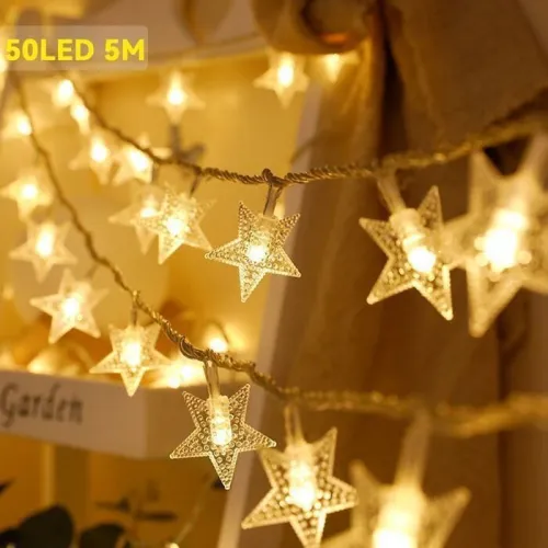 Guirlande LED Étoiles 3M  2 Modes dÉclairage Version 8