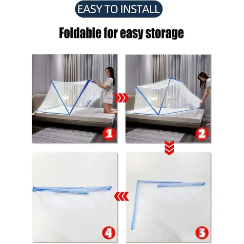 Moustiquaire de Lit 2 Personnes  Pliable et Pratique