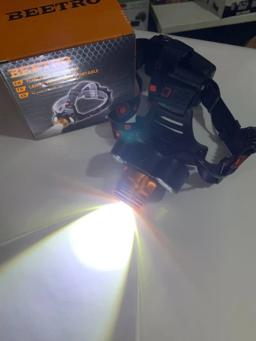 Lampe Frontale Lumineuse Sans Fil Avec 4 Modes Declairages Et Avec Zoom BEETRO LA-294