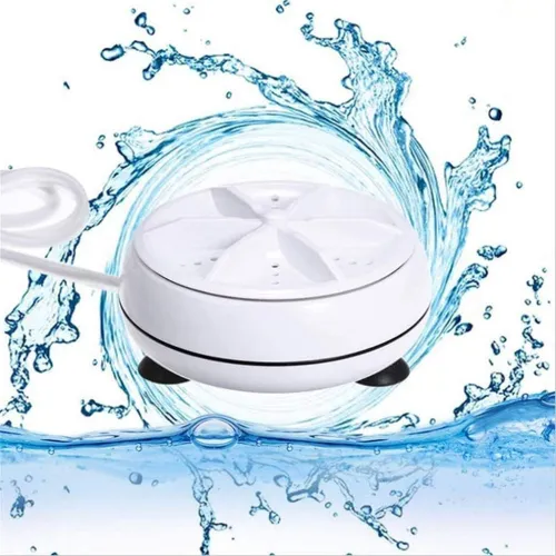 Mini Machine de Lavage Portable à Turbine Ultrasons Télécommandée