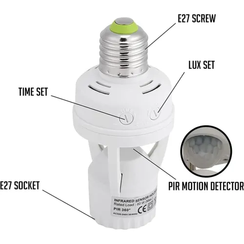 Support dAmpoule Intelligent avec Capteur de Mouvement PIR