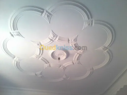 decoration sur place avec platre