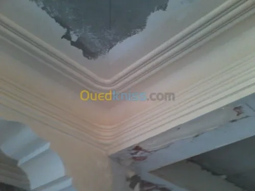 decoration sur place avec platre