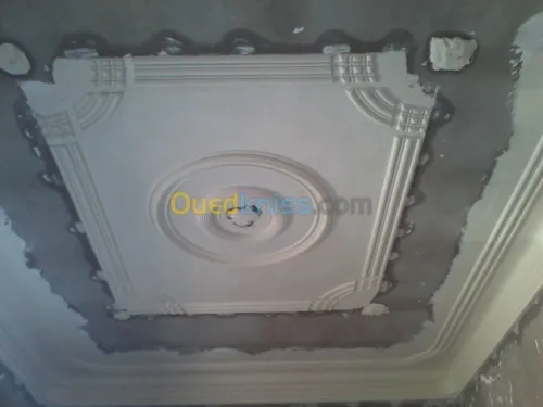 decoration sur place avec platre