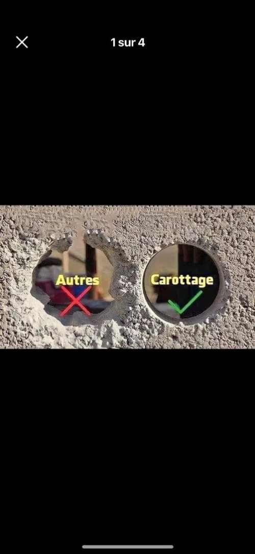Carottage à béton 