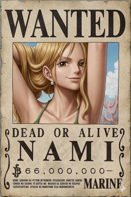 One Piece bounty poster - WANTED