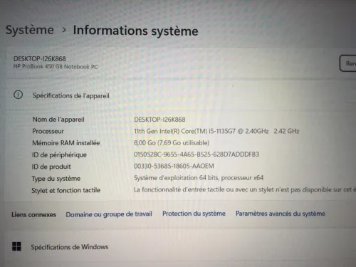 HP PROBOOK 450 G8 I5