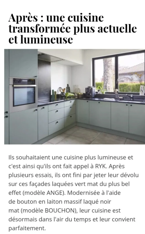 Rénovation réparation cuisine équipée dressing ect