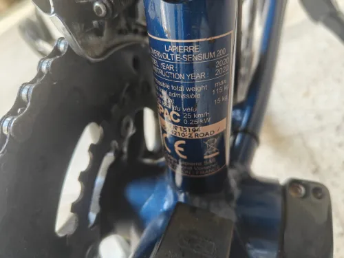 Velo  Lapierre Overvolt E-Sensium 2.1