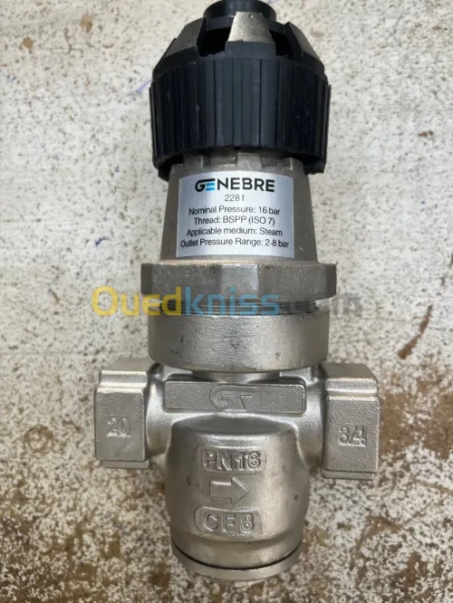 Vanne de régulation de pression inox D3/4" de 2 à 8 bar-p maxi 16 bar 