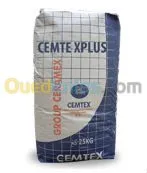 Distribution ciment colle-ciment joint