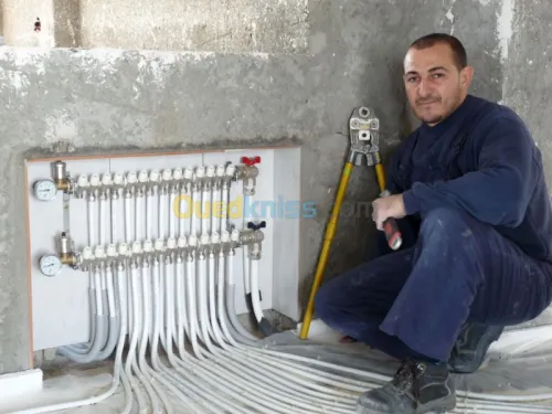 installation chauffage au sol  central